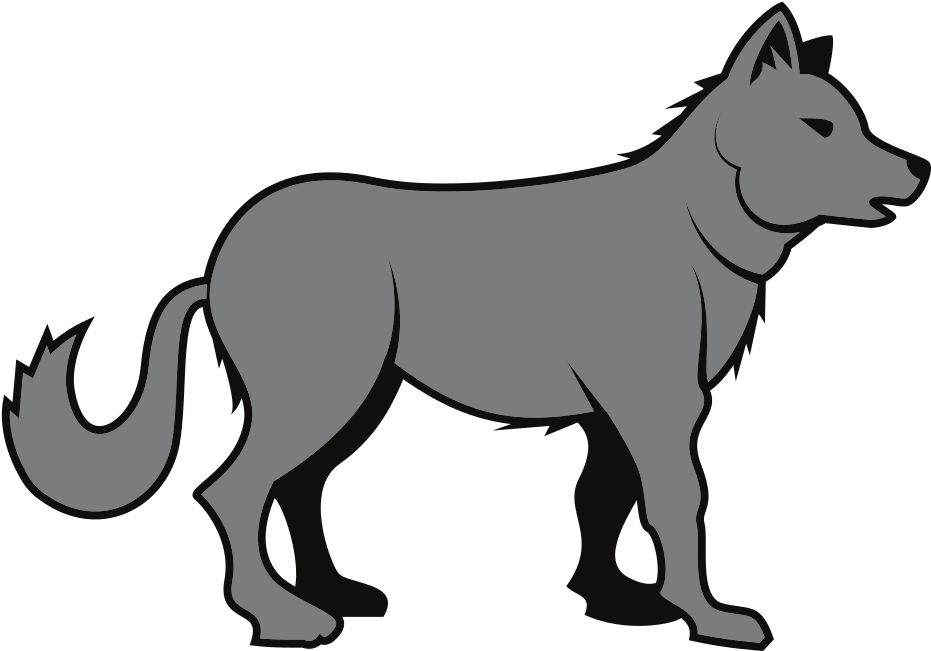Wolf Vector Image - Wolf Vector Svg (1024x1024)