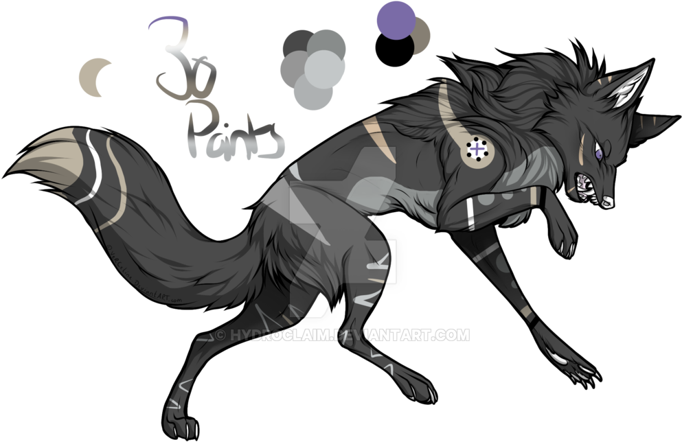 Adoptable Wolf - Shadow Warrior (1024x710)