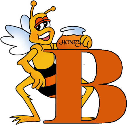 Letter B - Cartoon (476x648)