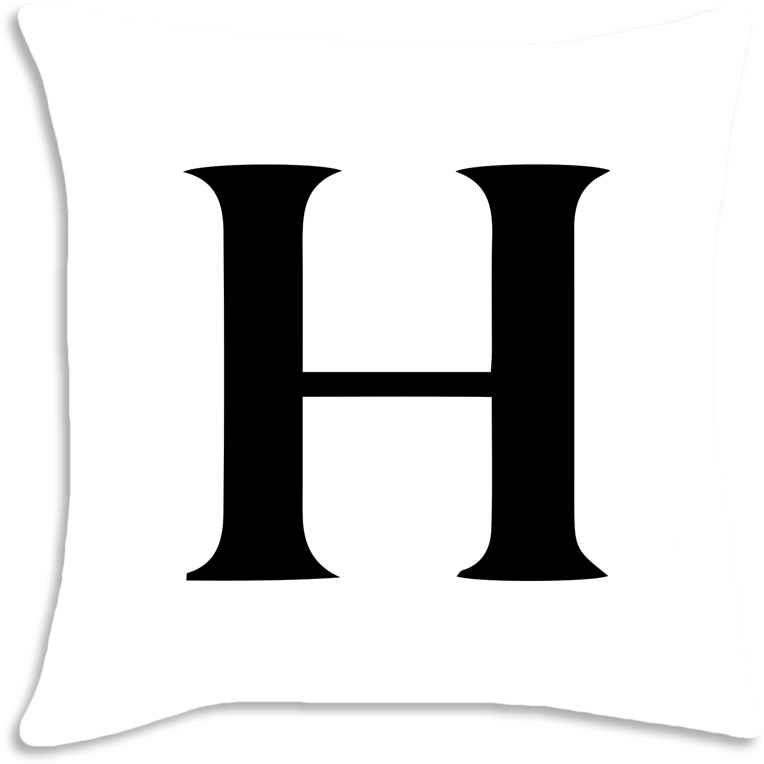 Letter H - Throw Pillow (2048x2048)