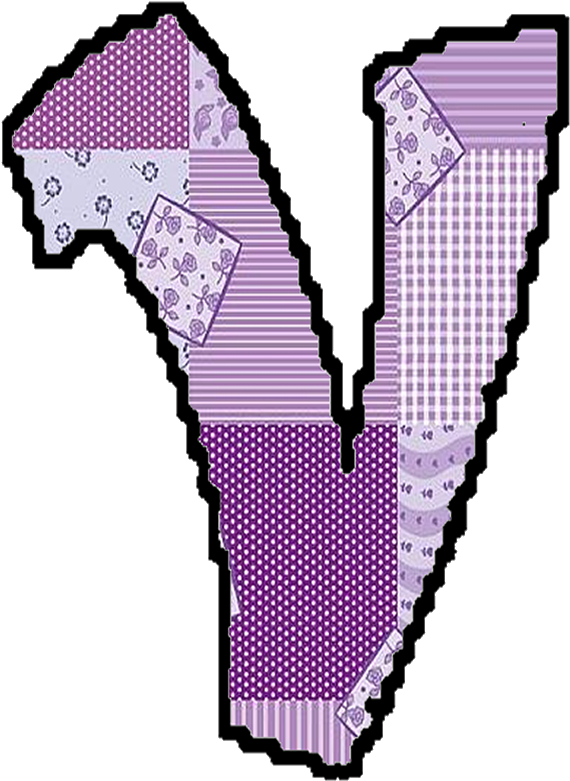 Abecedario Patchwork Para Imprimir - Letra (595x794)
