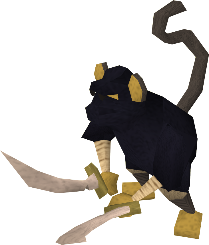 Armed Monkey Guard - Monkey Runescape (732x858)