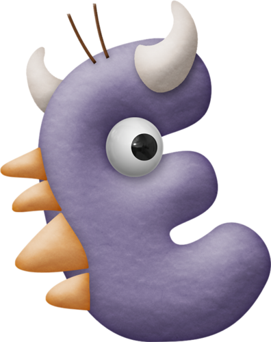 Alphabets Monstres - Page - Cartoon (396x500)