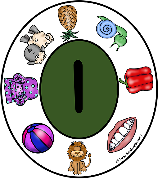 Arabic Alphabet Clip Cards - Circle (508x654)
