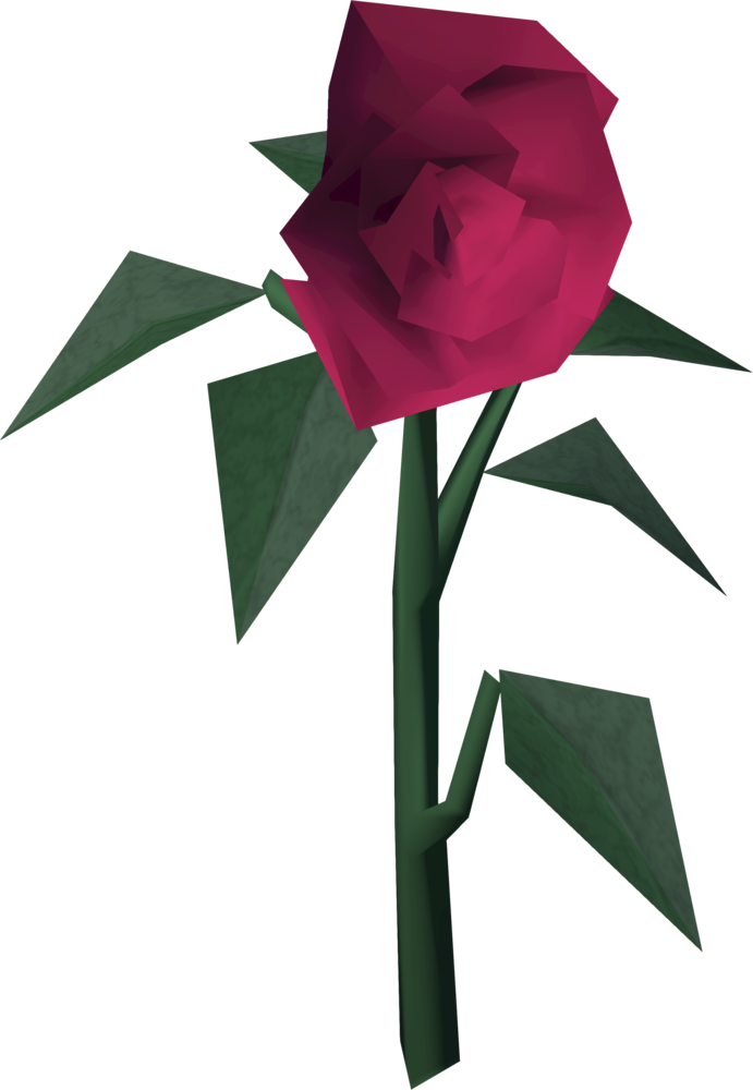 Roses Built - Runescape Rose (691x1000)