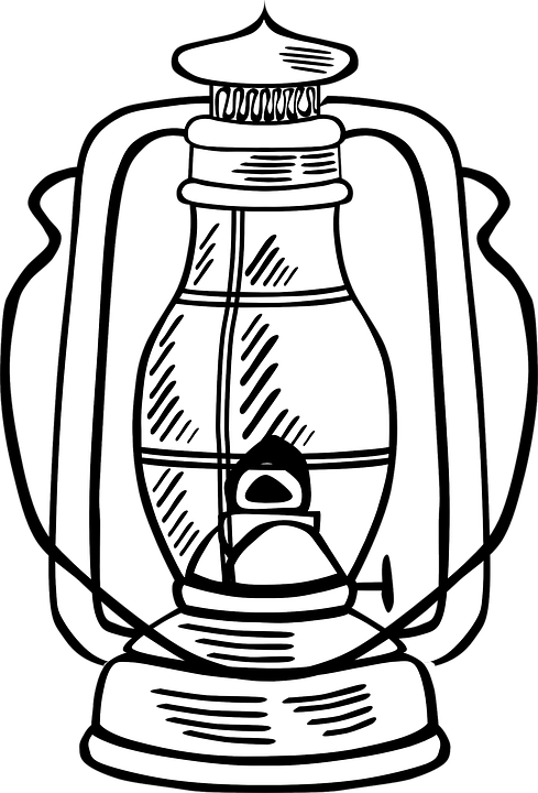 Light Bulb - Gas Lamp Clip Art (489x720)