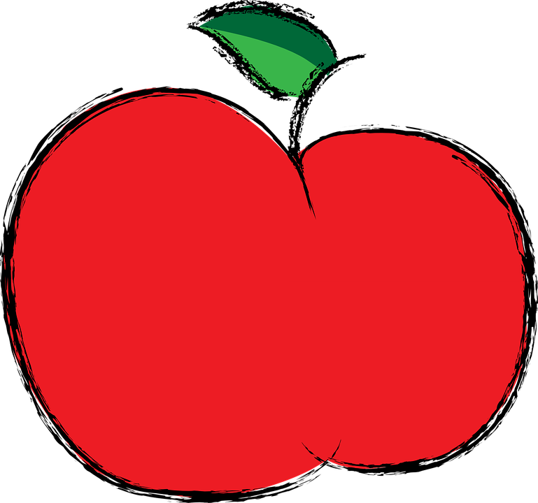 Cute Apple Cliparts - Apple Fruit To Color (769x720)