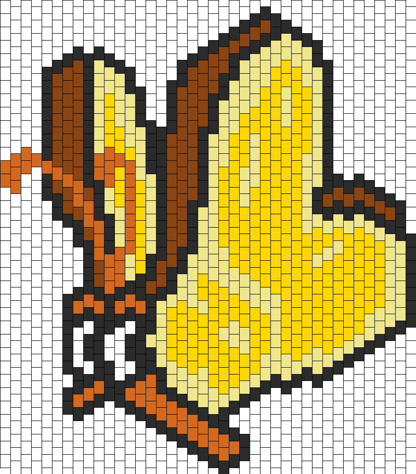 Bread And Butterfly Bead Pattern - Bead (840x958)