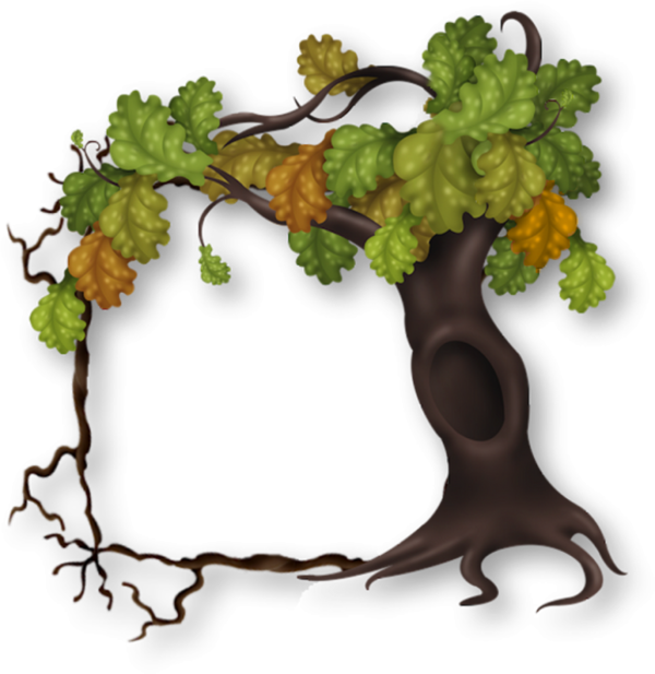   Rahmen Clipart Graphic Trees (600x617)