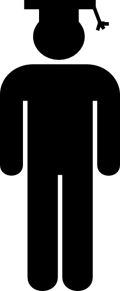 Graduation Person Icon (246x593)