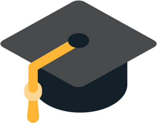 Mozilla - Square Academic Cap Emoji Logo (512x512)