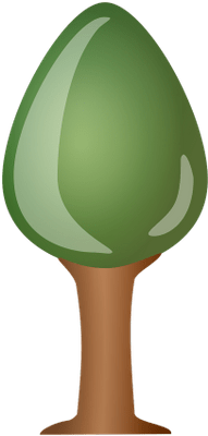 Tree Cartoon - Porcelain (400x400)