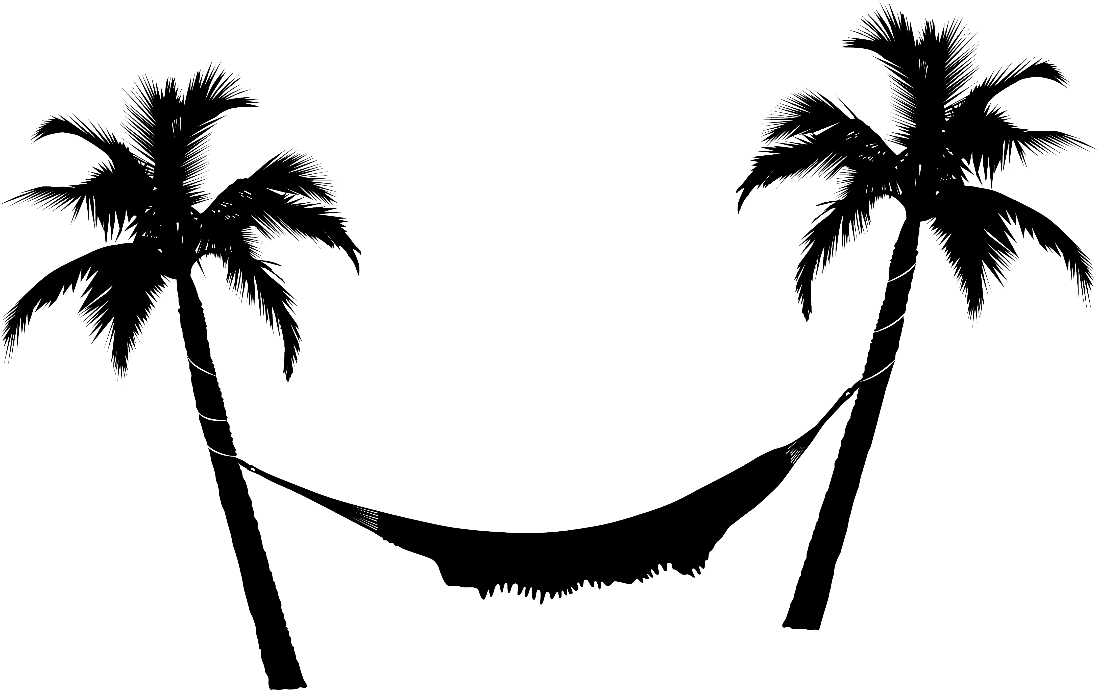 Hammock Png - Palm Tree Hammock Vector (4500x3000)