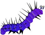 Small Image - Caterpillar Gusano (color: Dark Heather, Fit Type: (300x424)