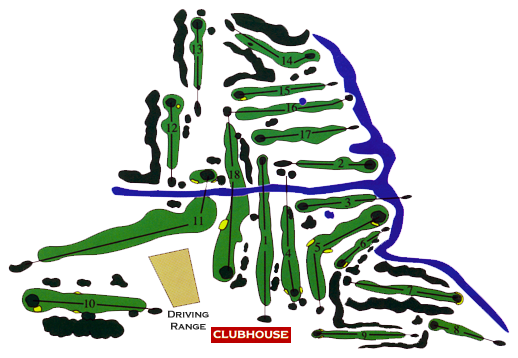 Golf Course Layout - Golf Course (518x358)
