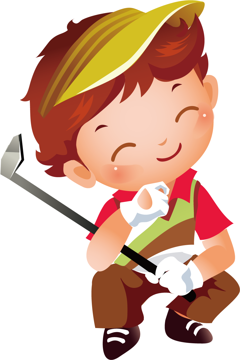 Playing Golf Boy - Playing Golf Boy (1500x1501)