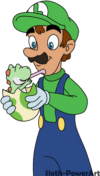 Mama Luigi By Sloth - Luigi (454x750)