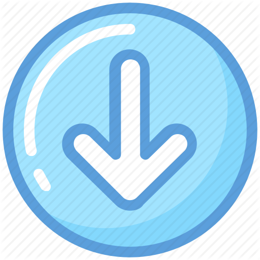Thick Arrow Pointing Down Icon - Arrow (512x512)