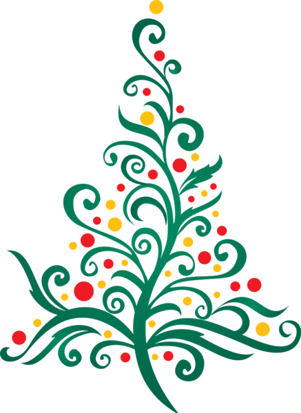 Christmas Tree - Flow - 25 Custom Simple Christmas Tree Christmas Greeting (437x600)