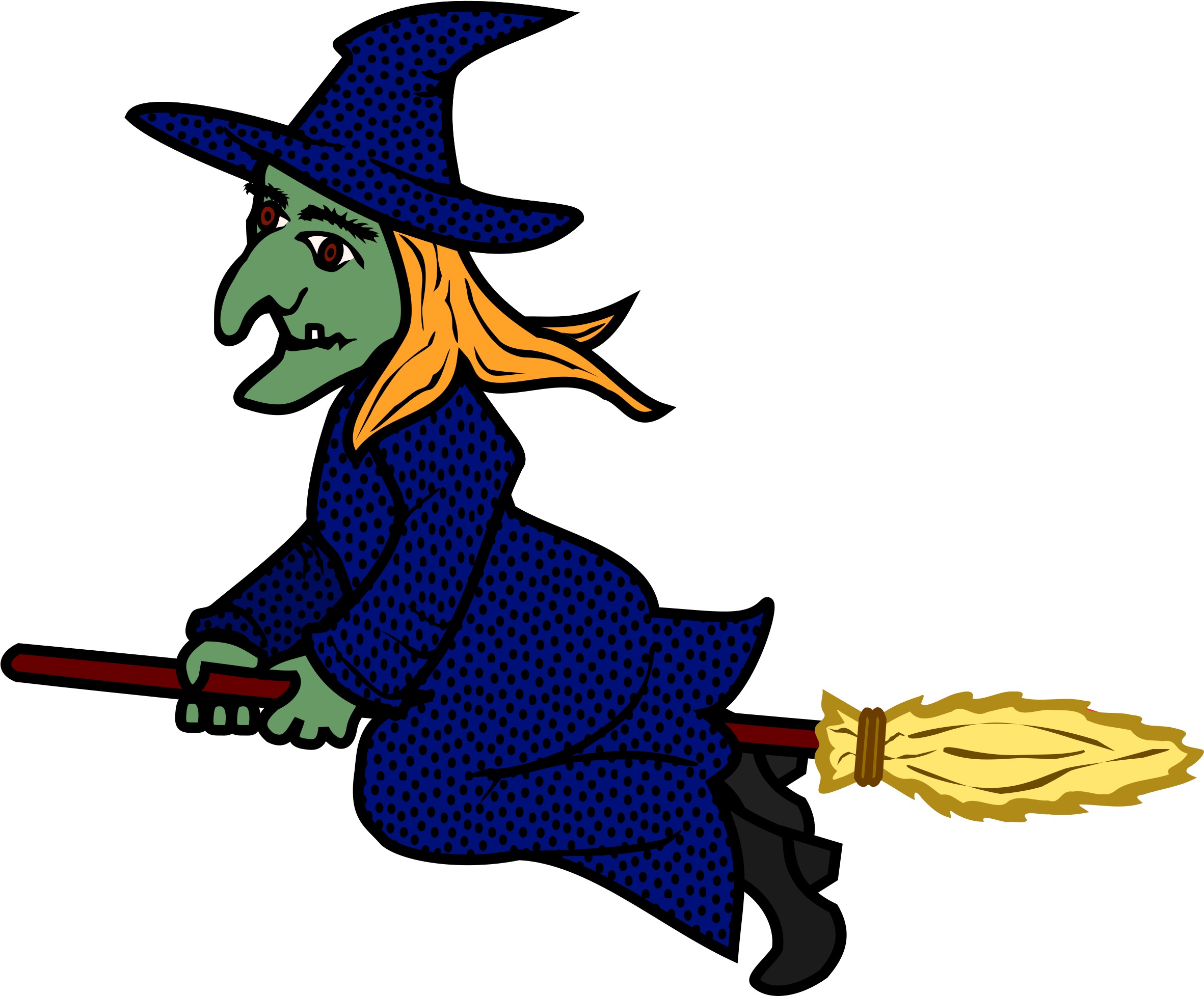 Big Image - Hexe Clipart (2400x1992)