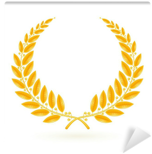 Gold Laurel Wreath Vector (400x400)