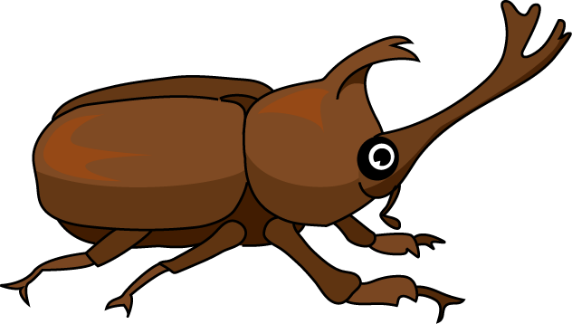 8月1-no06カブトムシイラスト - Elephant Beetle (632x358)