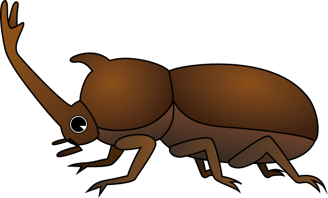 カブトムシno01カブトムシイラスト - カブトムシ の イラスト (637x385)