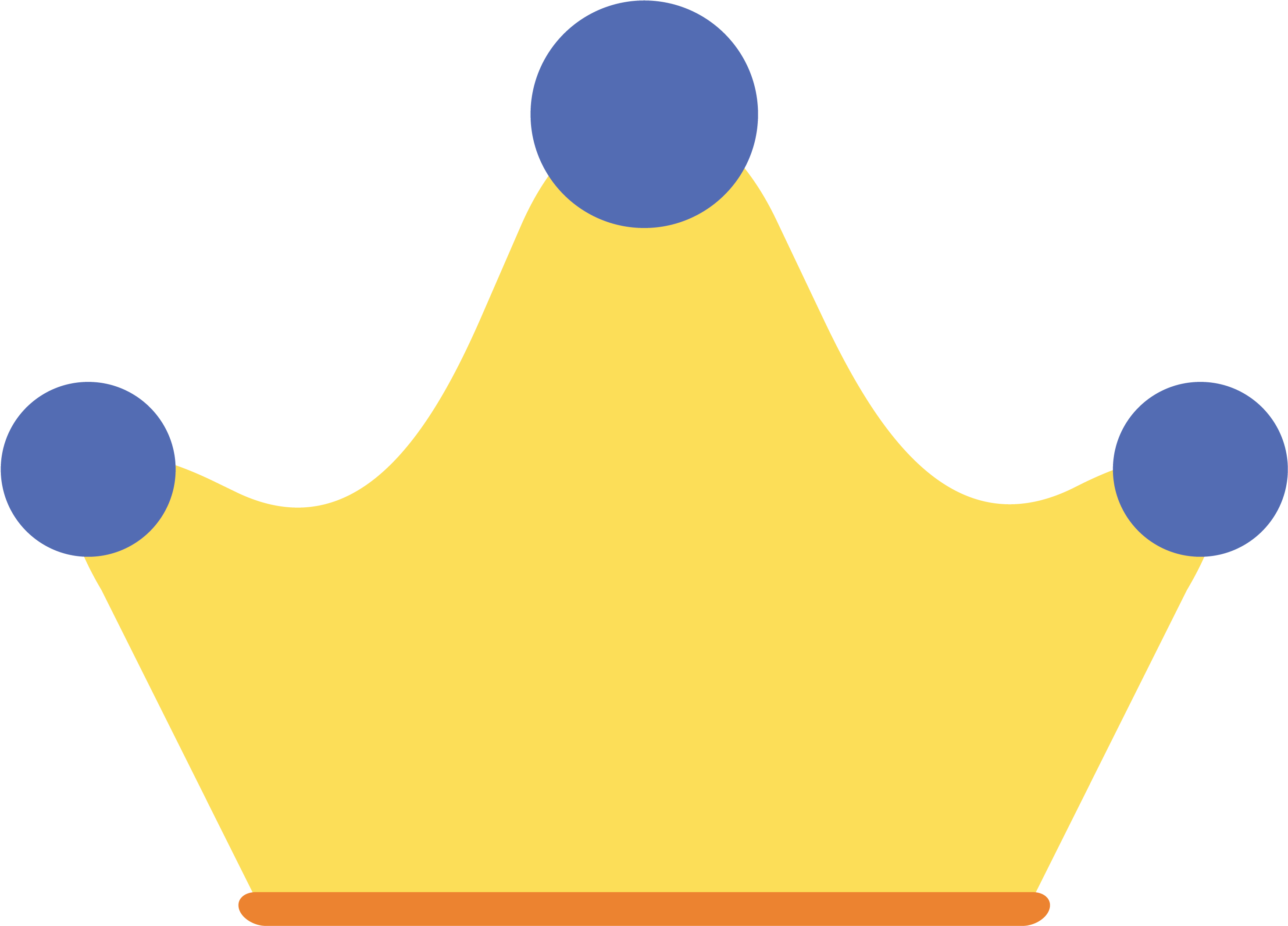 Yellow Blue Crown - Yellow (3230x2487)