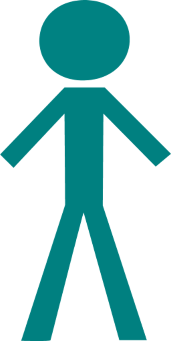 Vector Clip Art - Stick Figure Transparent Background (600x1195)