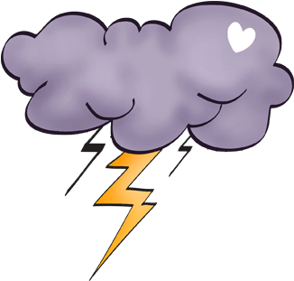 Nuage Orage - Tonnerre Dessin (350x350)