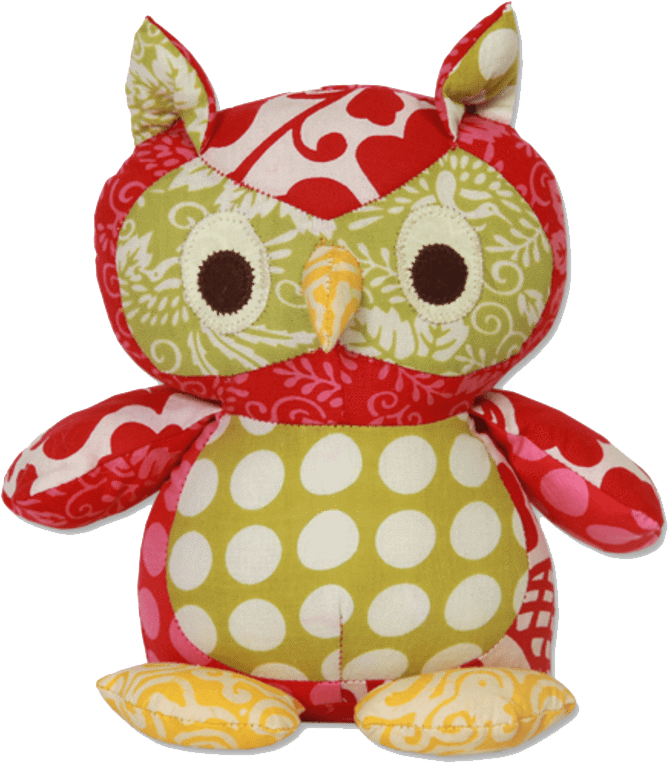 Sweet Spring Patchwork Owl Stuffed Animal - Owl (814x980)