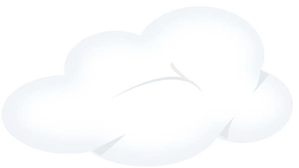 White Cloud Clipart No Background - Weather (600x339)