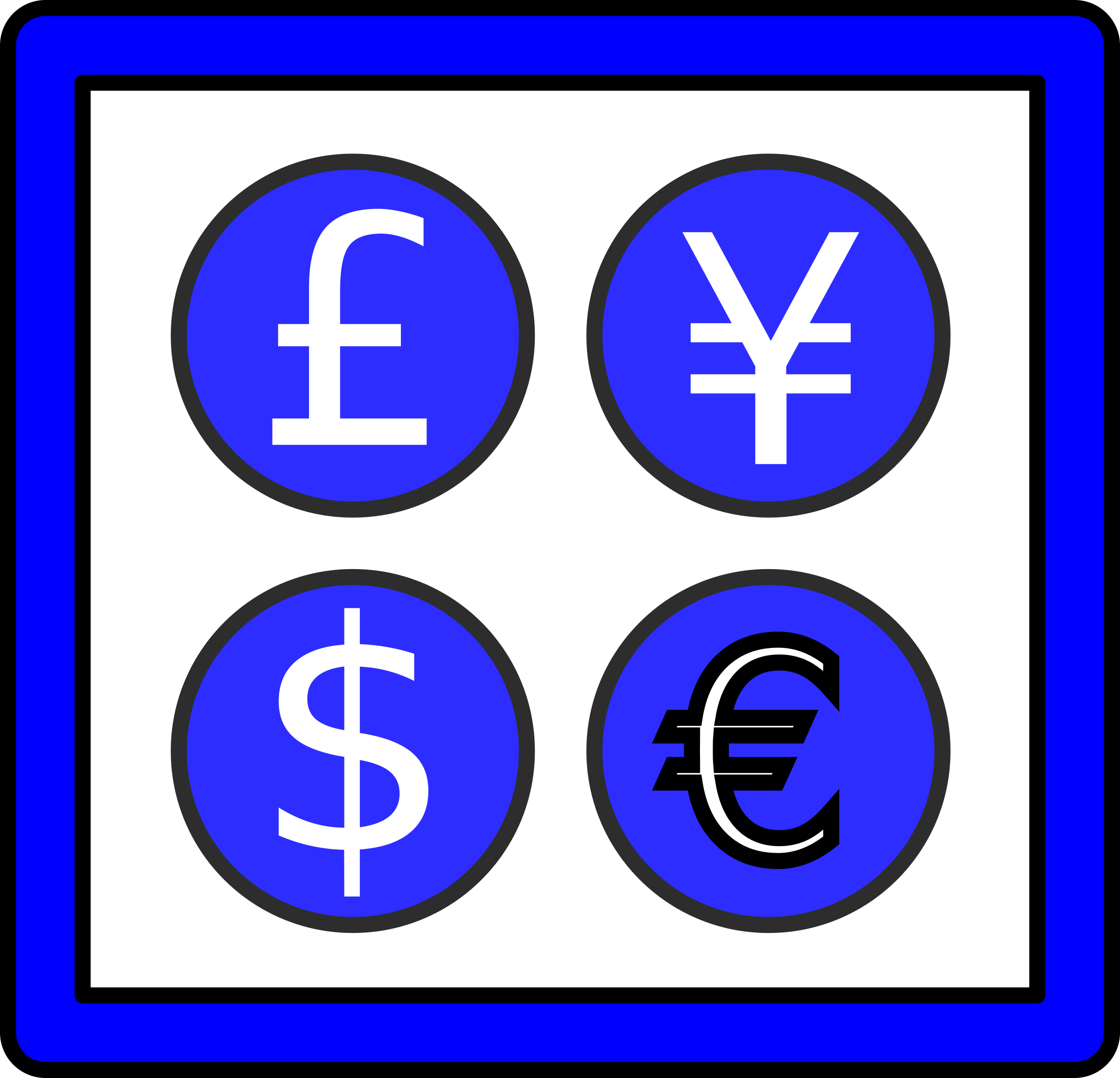 Big Image - Bureau De Change Sign (2400x2311)