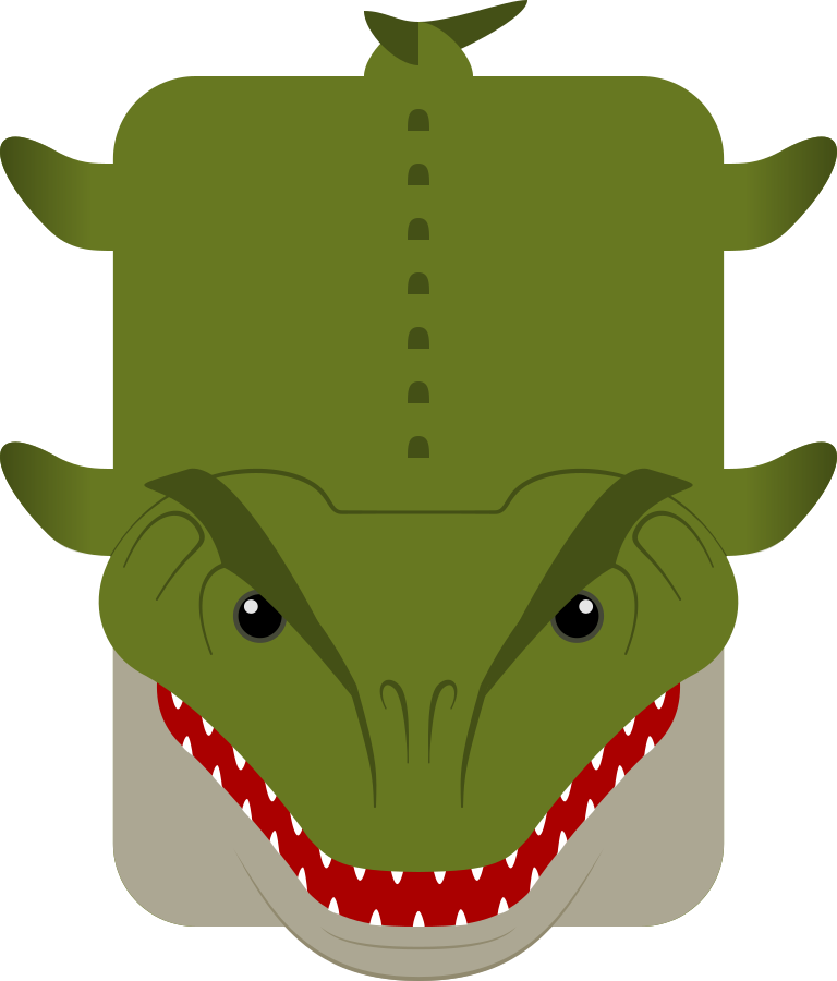 Mosasaurid - Cartoon (768x900)