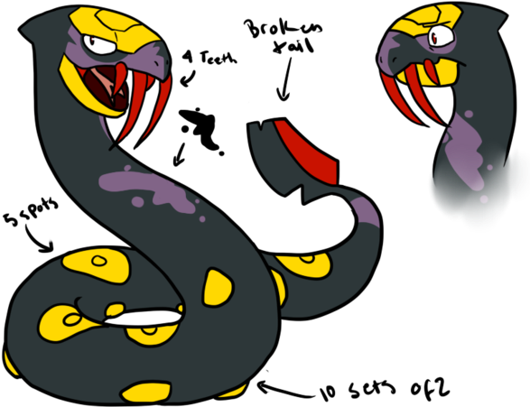 Seviper Concept By Phantomcat - Pokemon Moemon Seviper (600x450)