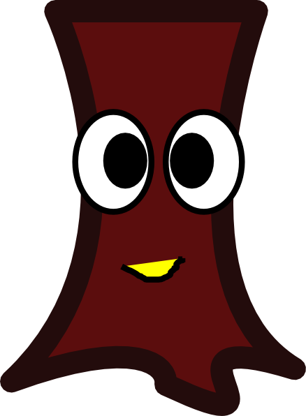 Tree Trunk Clip Art (438x596)