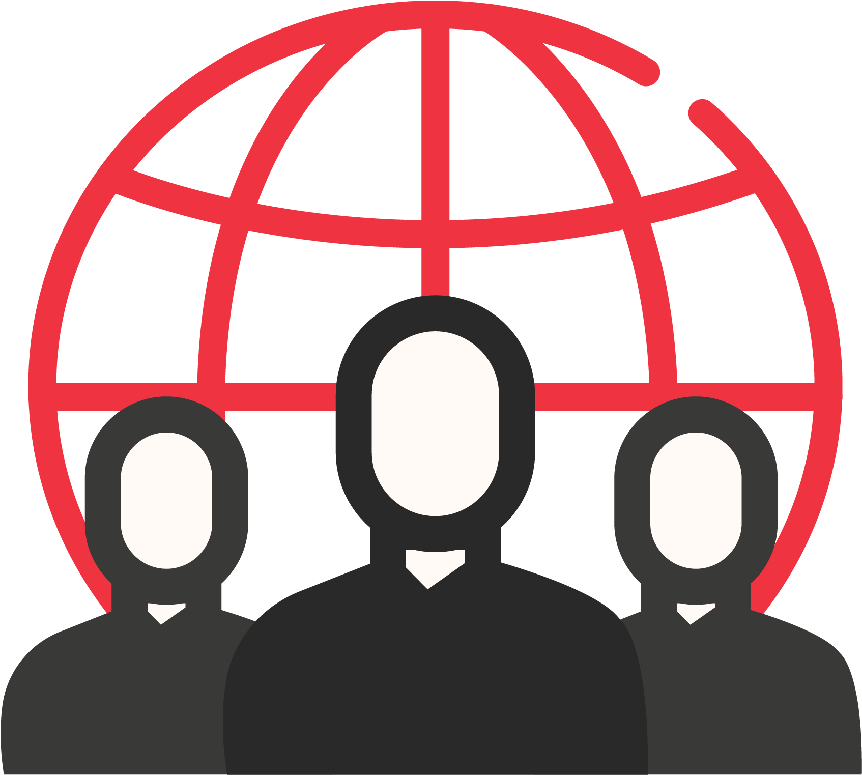 8,000 Staff - Line Globe (2363x2363)