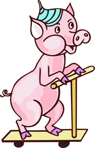 Pigs - Cartoon (321x500)