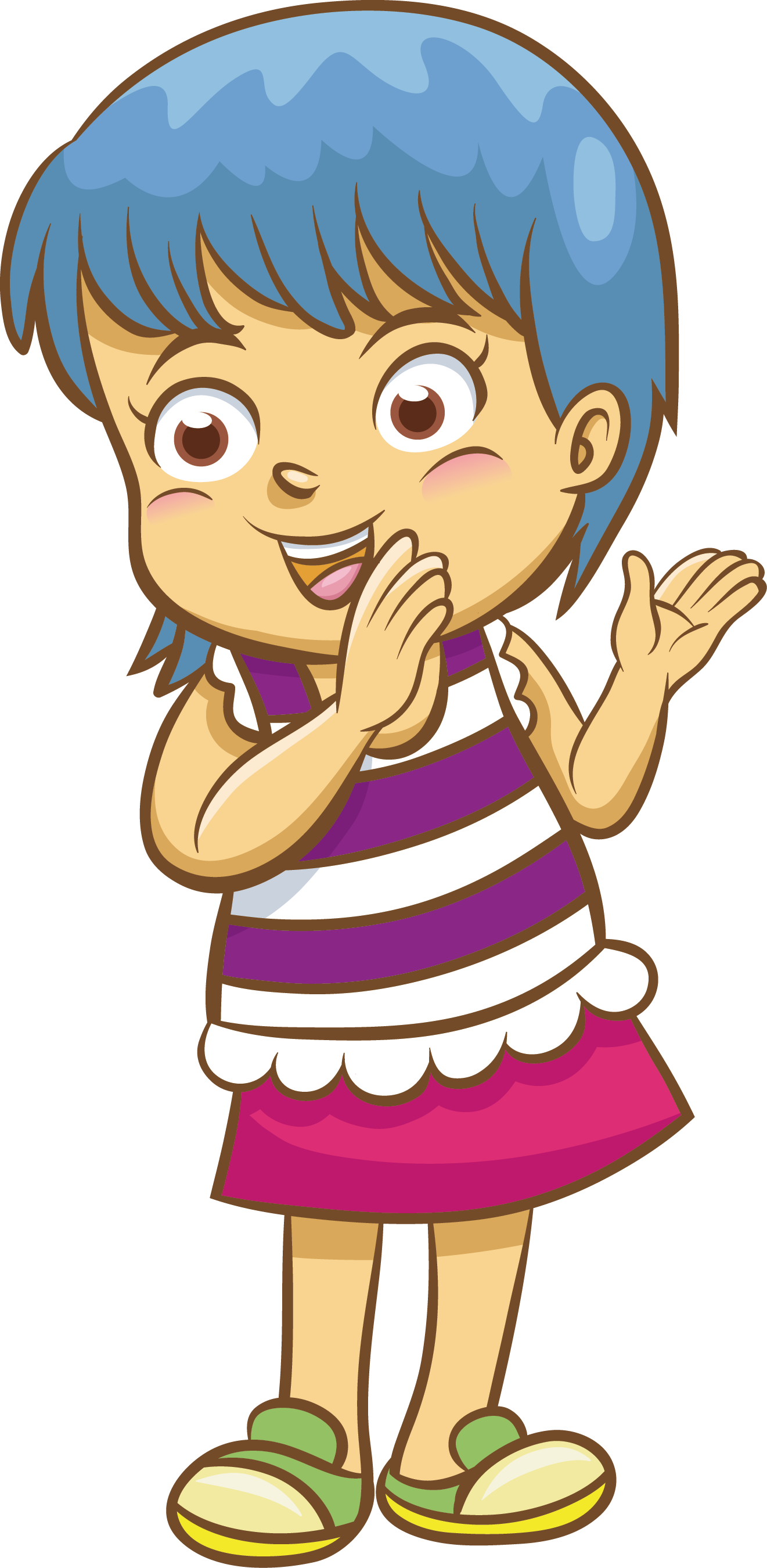 Clapping Cartoon Clip Art - Clapping (1321x2700)