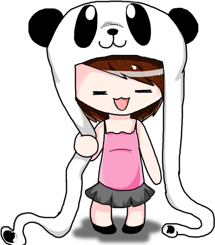 Chibi Panda Hat - Cartoon (1024x1024)