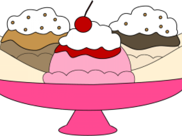 Banana Split Clipart - Ice Cream (640x480)
