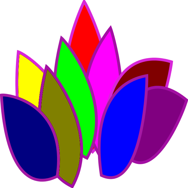 Fire Flames As Multicolored Vector Clip Art - Fire Flames As Multicolored Vector Clip Art (600x600)