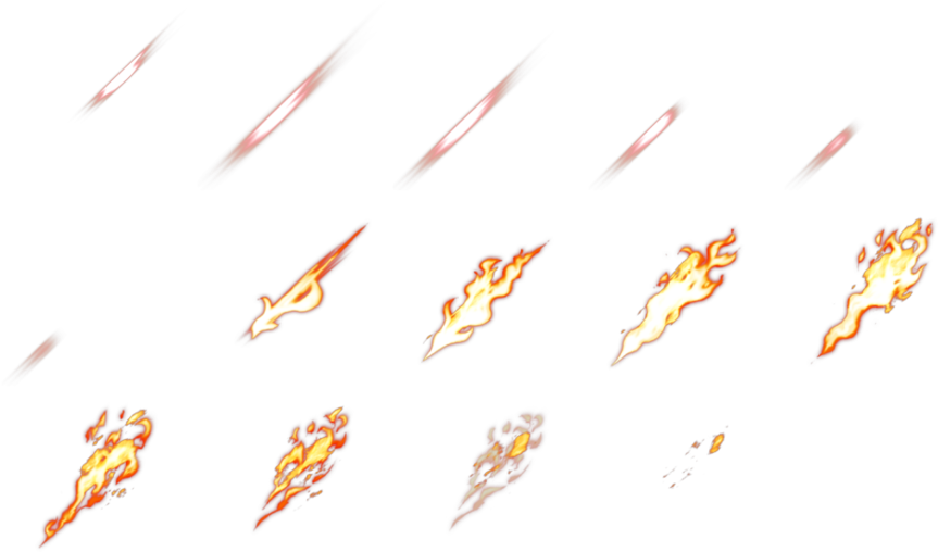 Flame Strike By Darkcodeddata - Amber (900x540)