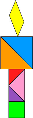Tangram Olympic Flame - Olympic Tangrams (420x420)