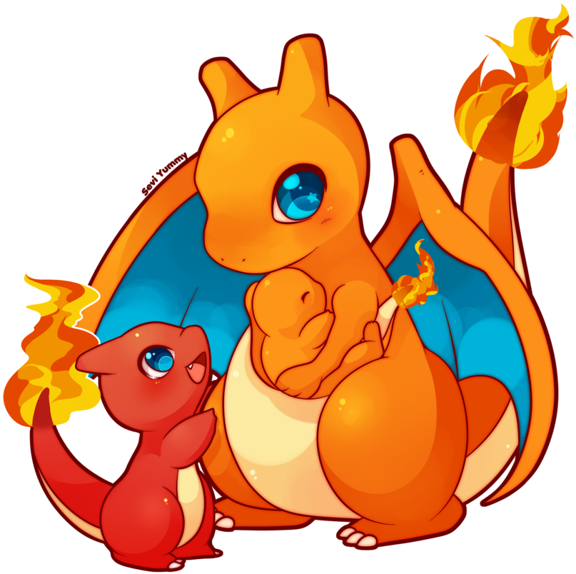 Shoutmilo 302 5 Commission - Charizard Chibi (900x900)