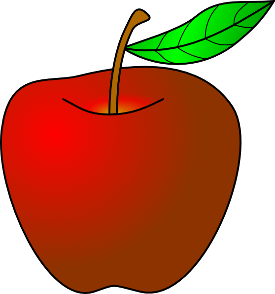 Apple Clip Art (558x596)