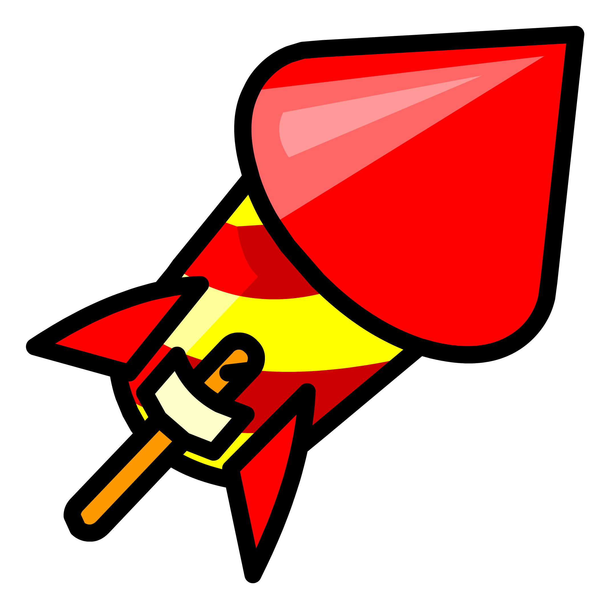 Rocket Clipart - Fire Work Rocket Png (2139x2137)