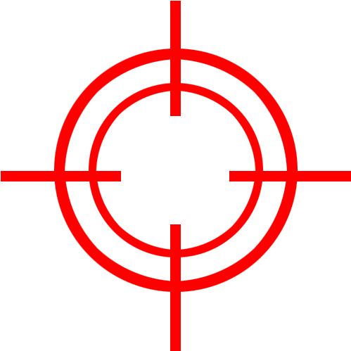 Sniper Clipart Aim Target - Crosshairs Vector (576x576)