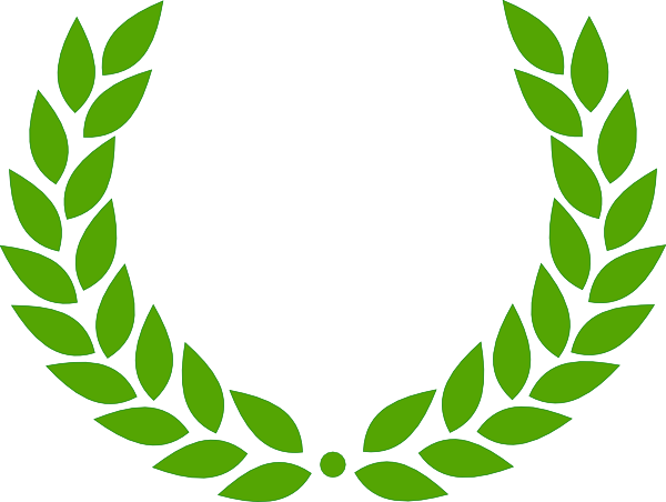 Single Clipart Laurel - Laurel Wreath Vector (600x452)