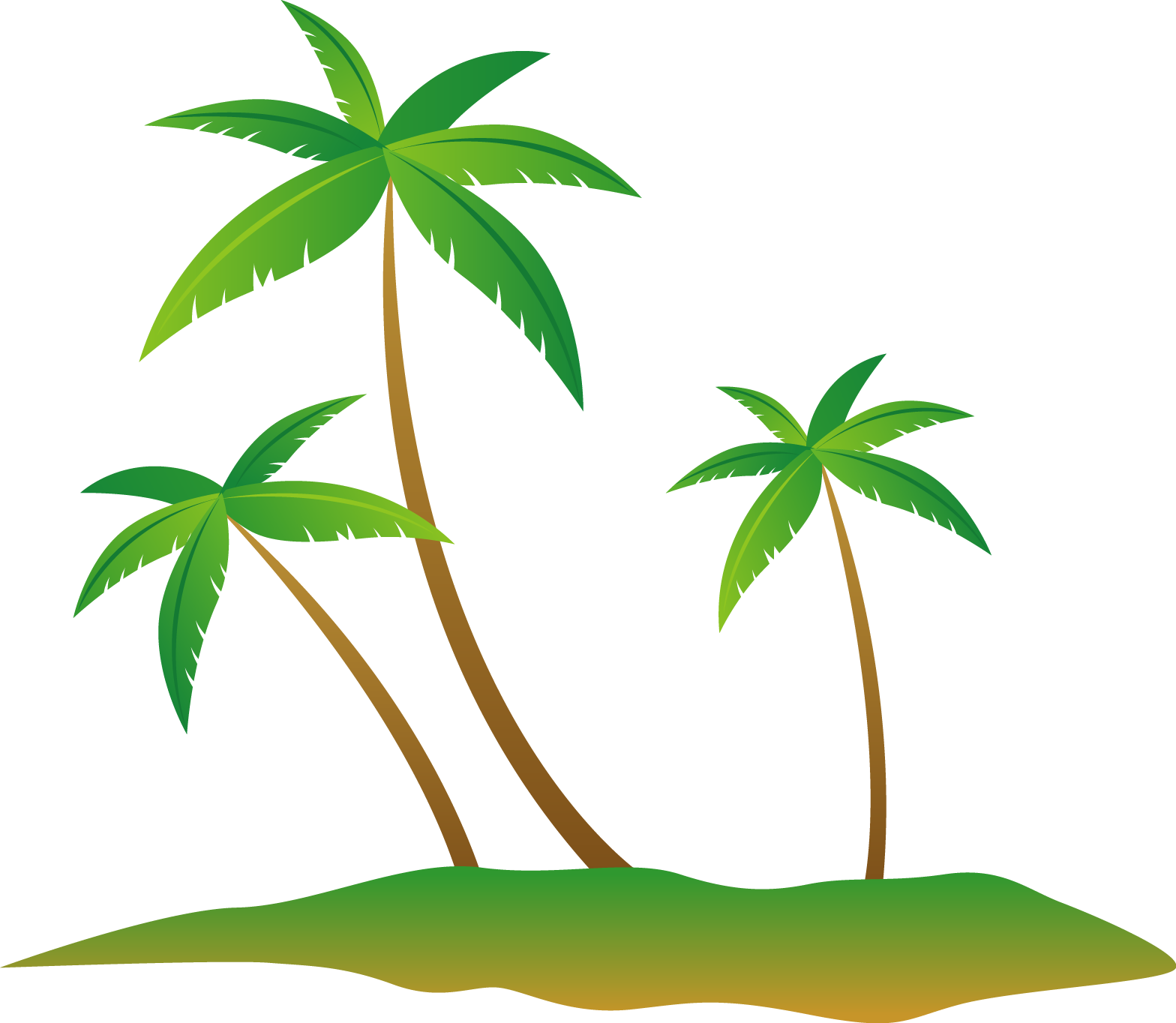 Summer Euclidean Vector - Island Vector (1568x1364)
